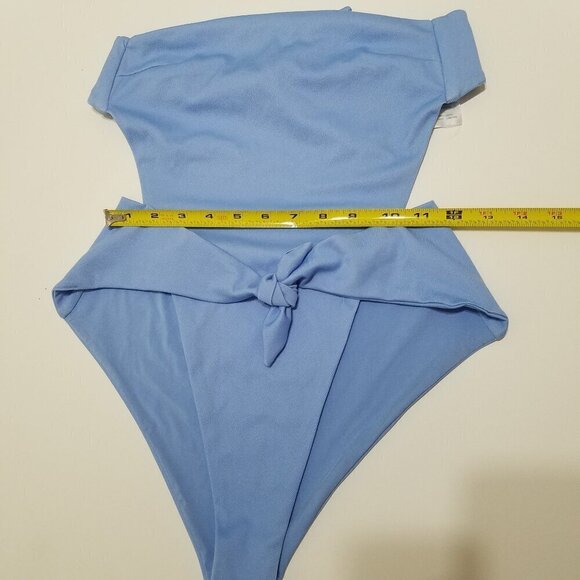 Onia Scarlett One Piece‎ Swimsuit Strapless Blue Size XS - Picture 8 of 15